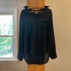 Candie's black, light and airy blouse